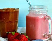 σοκολατένιο smoothie φράουλα