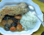 ψαρονέφρι με βερίκοκα και δαμάσκηνα