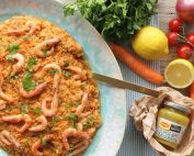 Πλιγούρι με λαχανικά και γαρίδες