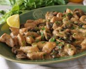 ψαρονέφρι λεμονάτο με μανιτάρια