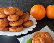 ρολάκια πορτοκαλιού με ζάχαρη