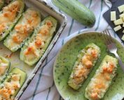 κολοκυθάκια γεμιστά με τυρί κοτόπουλο