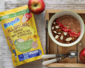 κρέμα με βρώμη μήλο και crumble