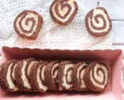 Ρολάκια καρύδας σοκολάτας