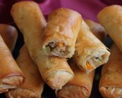 Spring rolls λαχανικών στο φούρνο