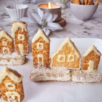 Χριστουγεννιάτικα μπισκότα σπίτια - χωριό