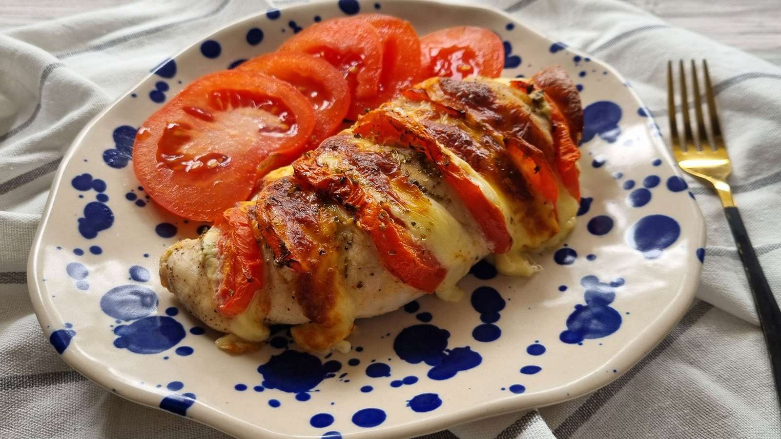 Kοτόπουλο Caprese στο Air fryer