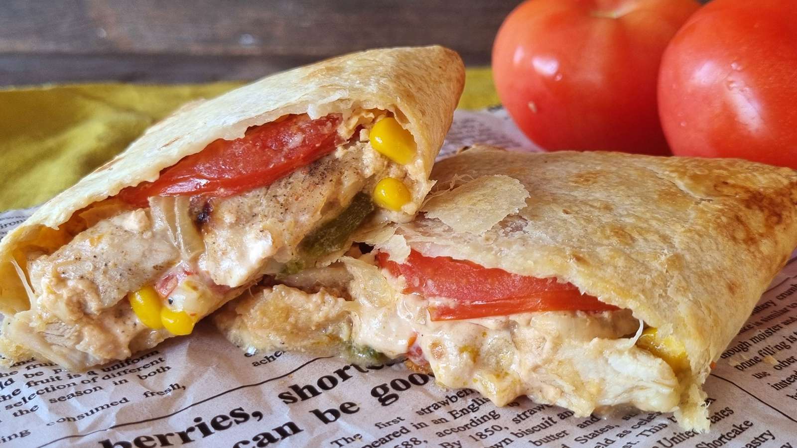 Burritos με κοτόπουλο