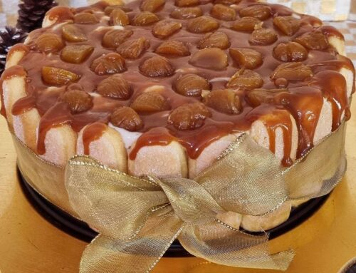 Τούρτα Σαρλότ κάστανο και καραμέλα