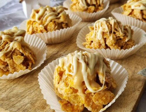 Biscoff σοκολατάκια με corn flakes