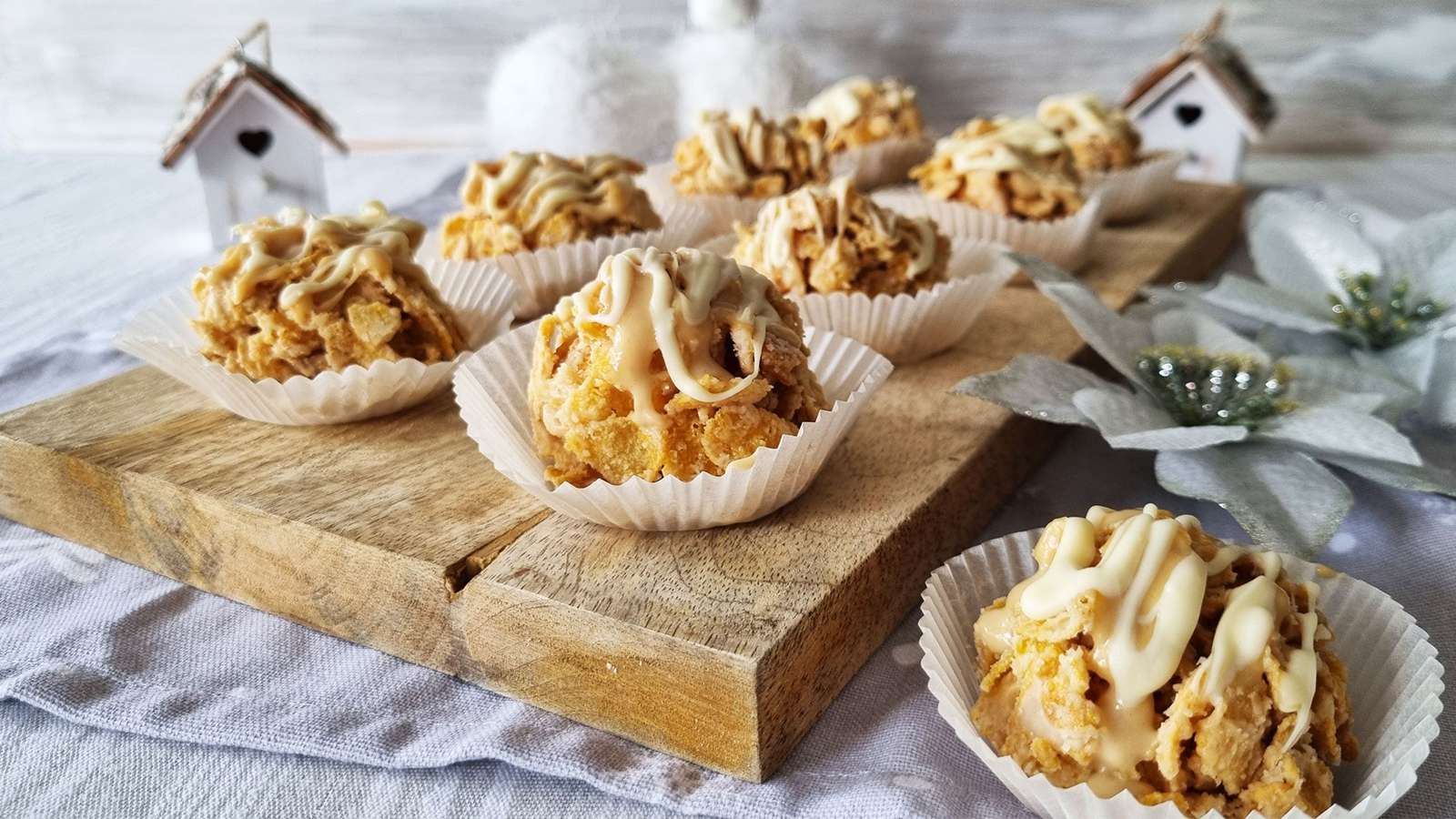 Biscoff σοκολατάκια με corn flakes