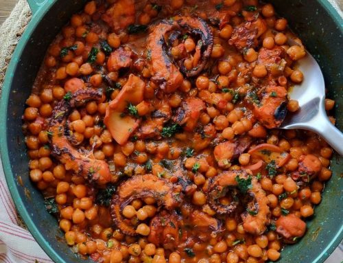 Χταπόδι με ρεβίθια