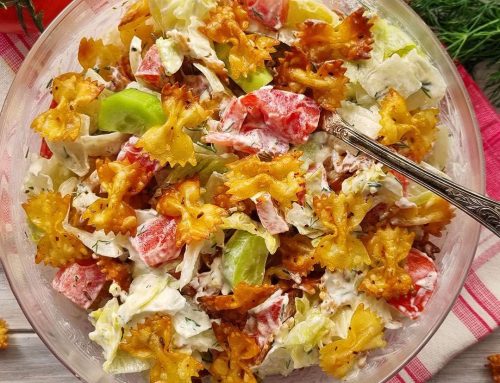 Crunchy Μακαρονοσαλάτα με τραγανά ζυμαρικά